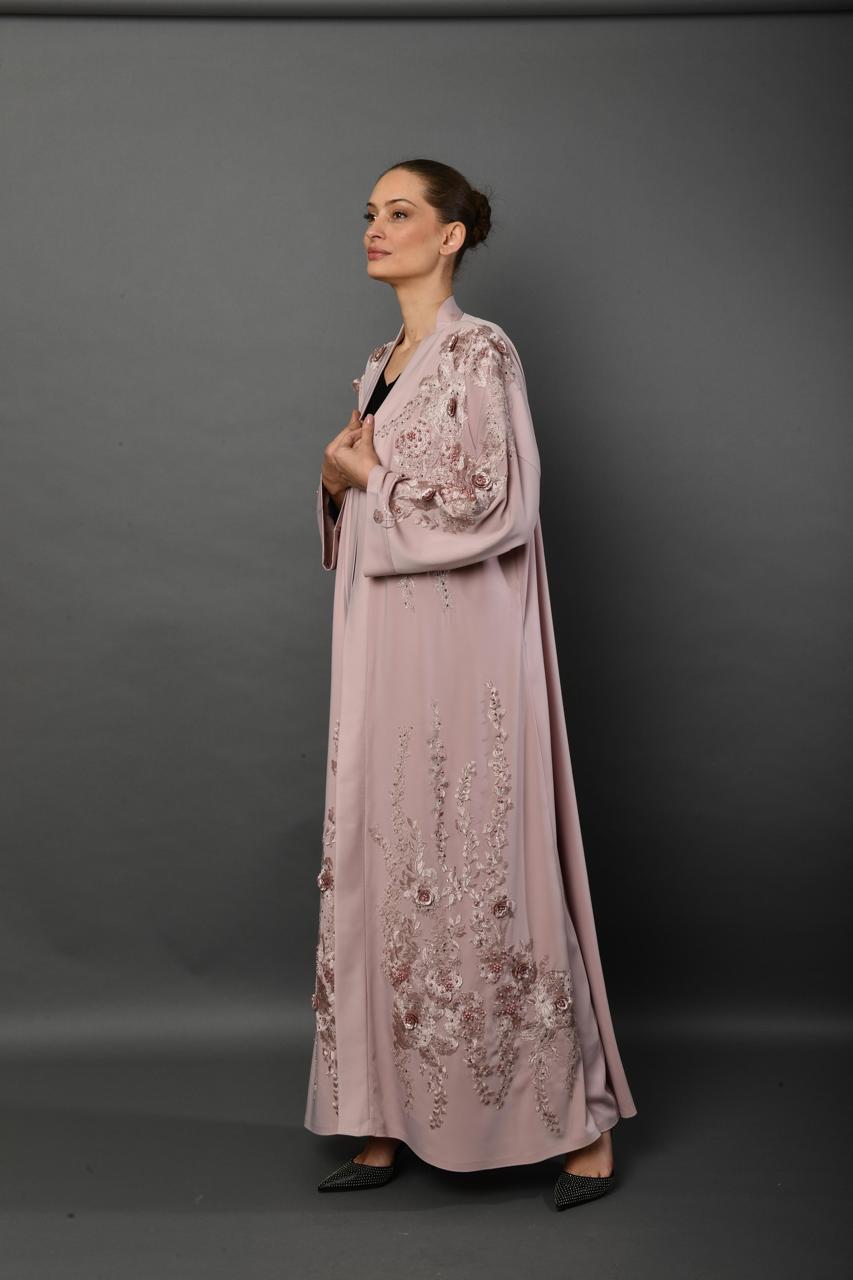 Blush Bloom Embellished Abaya