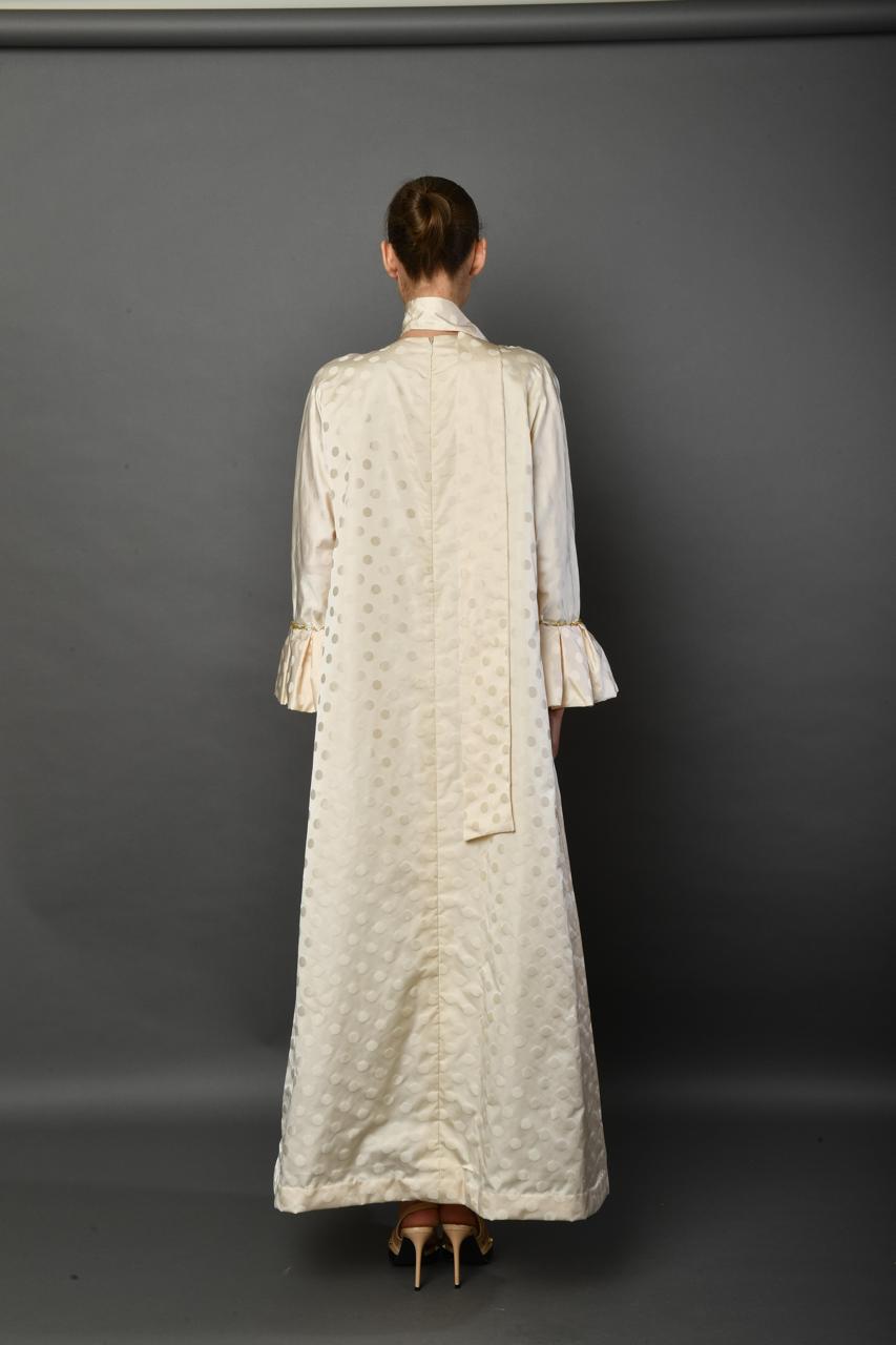 Polka Pearl Embroidered Abaya