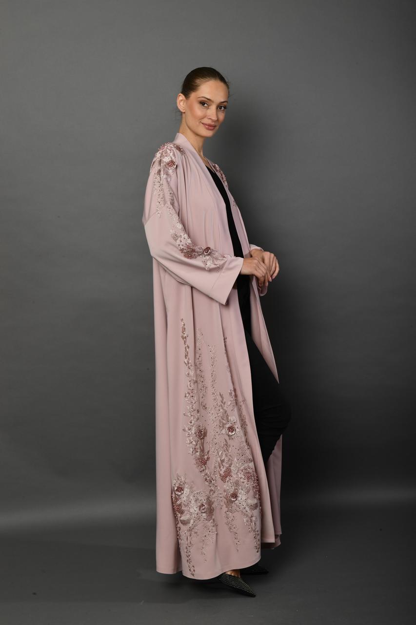 Blush Bloom Embellished Abaya